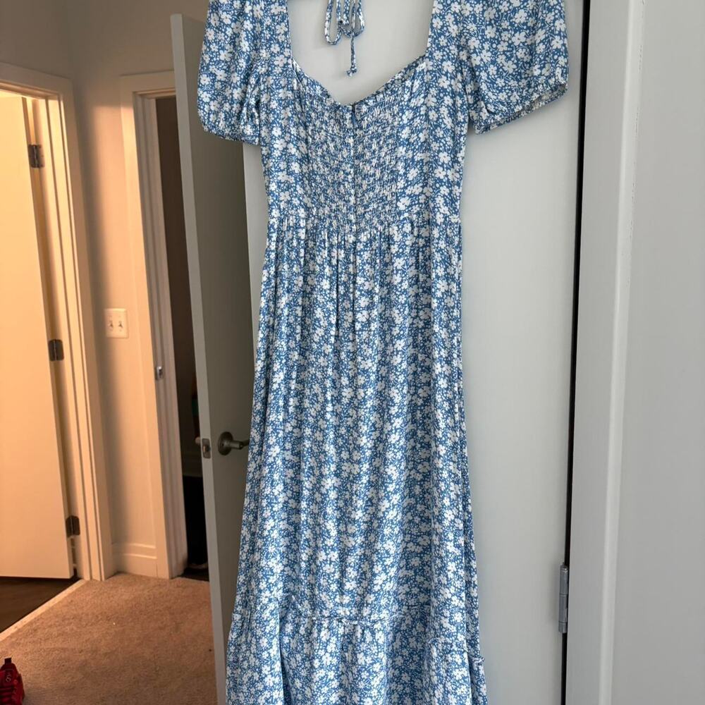 Reformation maxi dress blue floral ditzy print XS - Picture 4 of 6